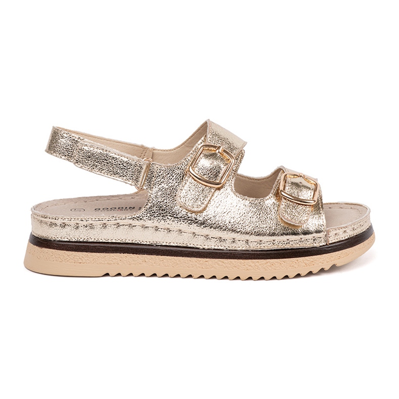 Goodin Zlaté sandály se zlatými prvky Goodin Zlaté sandály se zlatými prvky