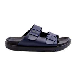 Lehké pánské žabky s přezkami Big Star NN174593 Navy Blue modrý