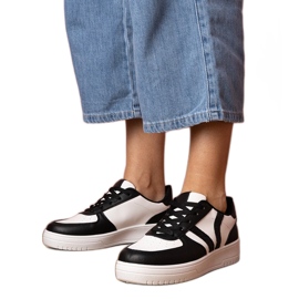 Černé tenisky tenisky zdobené třpytky černý