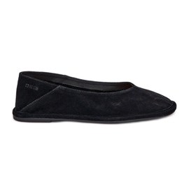 Dámské semišové baleríny Big Star RR274080 Black černá