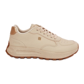 Big Star Lehká ženská sportovní bota velká hvězda RR274630 Hi-Polish Beige System béžový Big Star Lehká ženská sportovní bota velká hvězda RR274630 Hi-Polish Beige System béžový