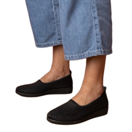 Tenisky černochů se zirkony černý