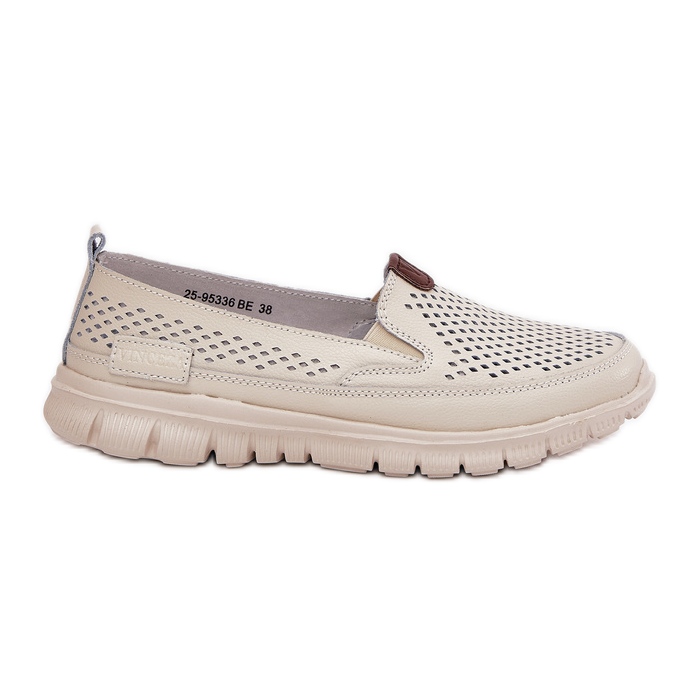 Openwork Vinceza 95336 Natural Ballerinas Beige béžový Openwork Vinceza 95336 Natural Ballerinas Beige béžový
