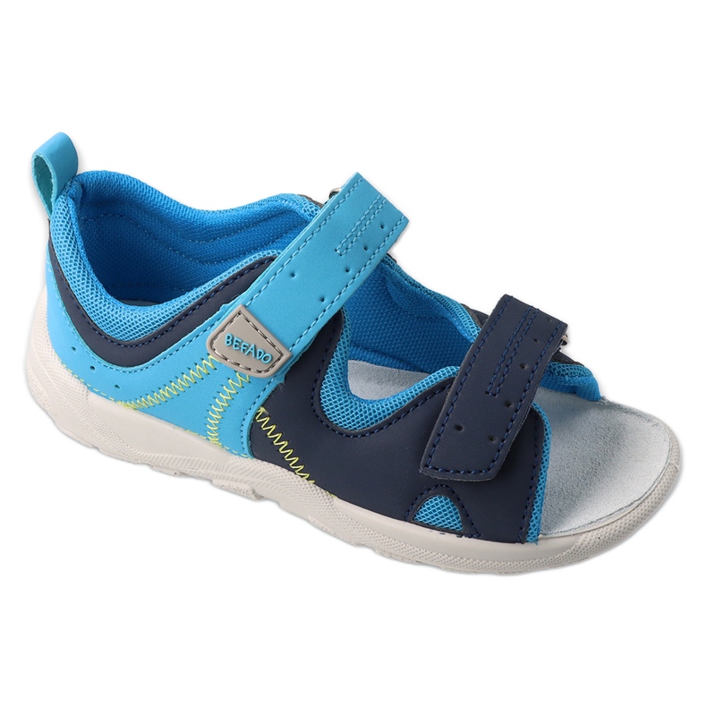 Dětská bota Befado kožená vložka 721x021 modrý
