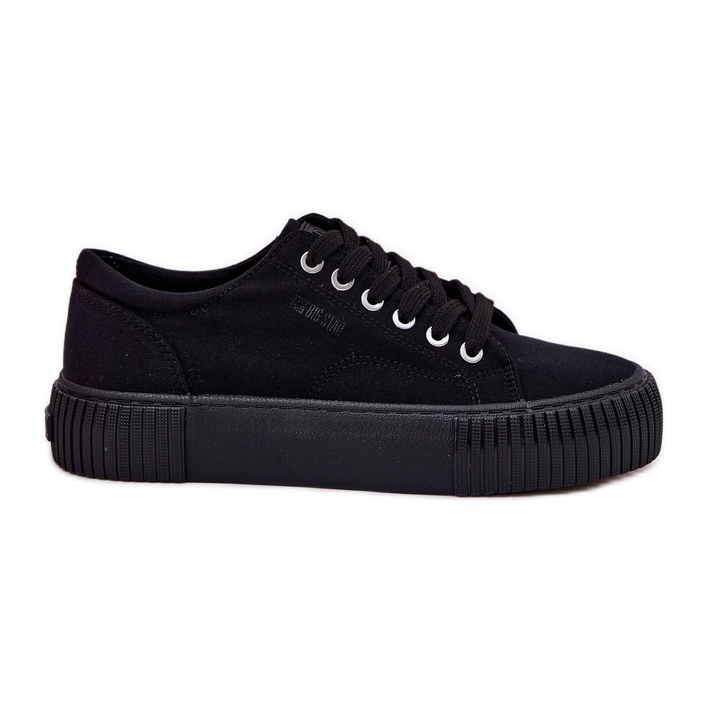 Dámské materiály tenisky Big Star RR274403 Black černá Dámské materiály tenisky Big Star RR274403 Black černá