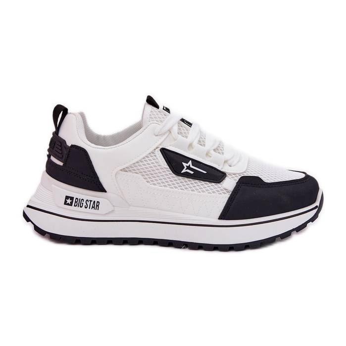 Dámská sportovní bota na platformě Big Star RR274A223 Hi-poly System White and Black System bílý Dámská sportovní bota na platformě Big Star RR274A223 Hi-poly System White and Black System bílý