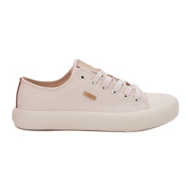 Dámské materiálové tenisky Big Star RR274768 BEIGE béžový Dámské materiálové tenisky Big Star RR274768 BEIGE béžový