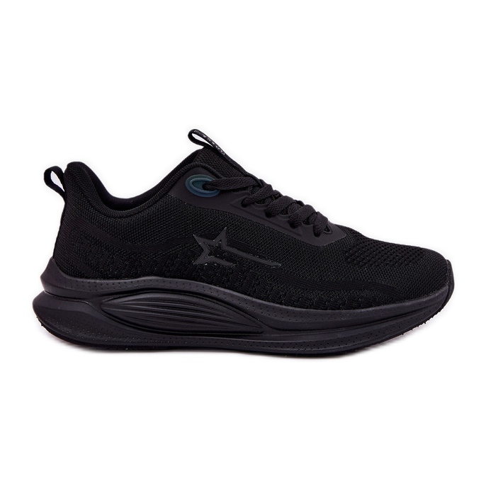 Big Star Sneakers Sports Shoes Dámská velká hvězda RR274A144 Hi-Polish System Black System černá