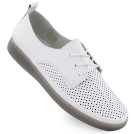 Dámská kožená bota Otevřená krajka -Up White Filippo 6788 bílý Dámská kožená bota Otevřená krajka -Up White Filippo 6788 bílý
