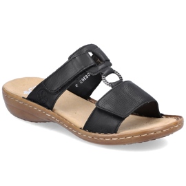 Dámské žabky pro Black Rieker 60885-00 černý
