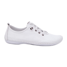 Dámská kožená bota Artiker 54C0838 WHITE bílý