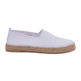 Dámský espadrilles s Vinceza Braid 13624 bílý