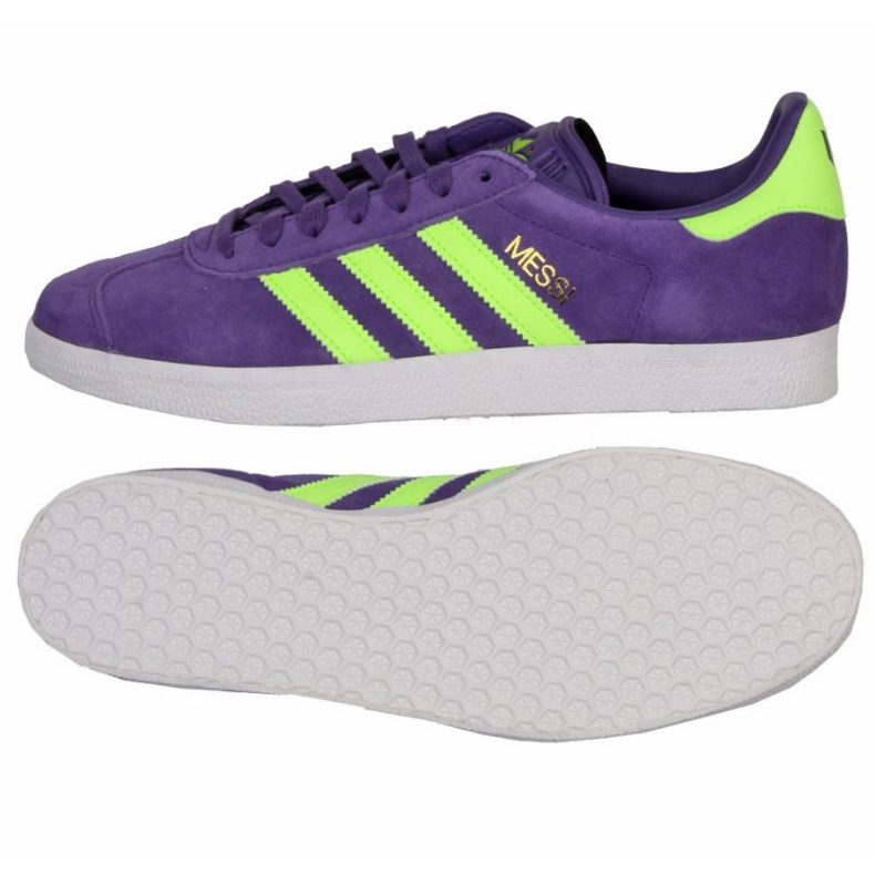 Adidas Gazelle Messi v IH8164 Fialové fotbalové boty fialový