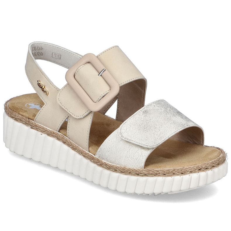 Dámské sandály pro Beige Rieker 69260-60 béžový