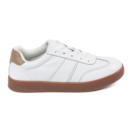 Suede White Sneakers Sergio Leone bílý Suede White Sneakers Sergio Leone bílý