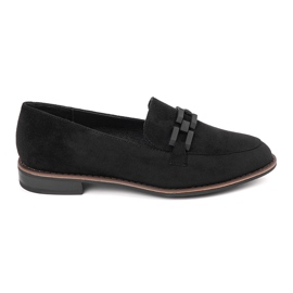 Sergio Leone Black Moccasins s černým řetězcem černá