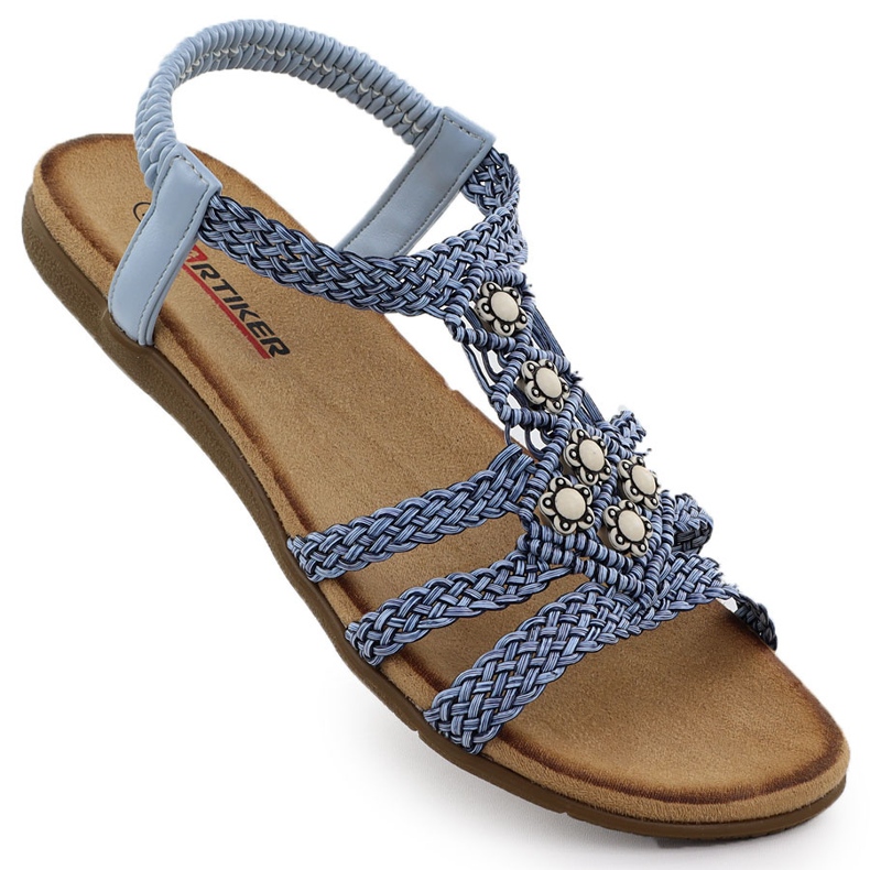 ARTIKER Pohodlné sandály žen sklouzly modrým artikem 56C1325 ARTIKER Pohodlné sandály žen sklouzly modrým artikem 56C1325