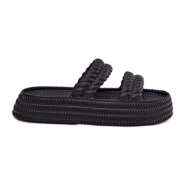 S.Barski Světelné pěnové žabky na platformě S. Barski ZK51-001 Black černý