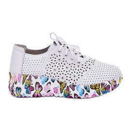 ARTIKER Kožená bota pro dámské boty na klínech motýli Artiniker 56C1618 WHITE bílý ARTIKER Kožená bota pro dámské boty na klínech motýli Artiniker 56C1618 WHITE bílý