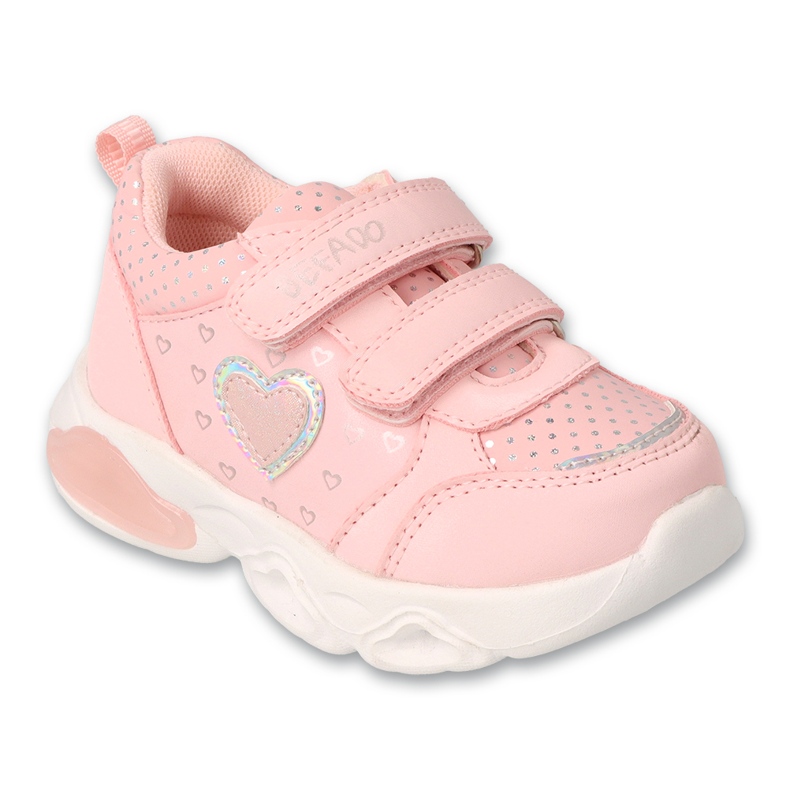 Dětské sporty Befado 514P028 Pink se stříbrným srdcem růžový