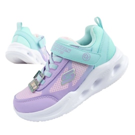 Skechers S Lights-SLA GLOW 303714L/TQLV SOOT fialový