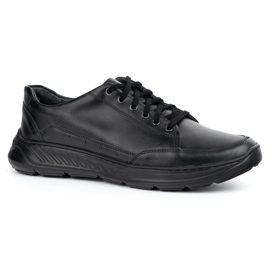 Olivier 928Ma Black Men's Leather Shoes Casual černý