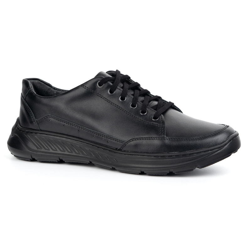 Olivier 928Ma Black Men's Leather Shoes Casual černá