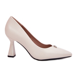 Elegantní čerpadla na rozšířené Vinceza 62222 Beige béžový