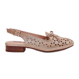 Jezzi Baleríny s otevřeným zlatým patou Jezzi Baleríny s otevřeným zlatým patou