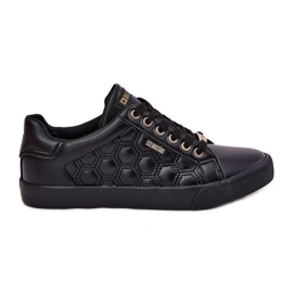 Big Star Dámské tenisky s ekologickou koženou velkou hvězdou RR274323 Black černý