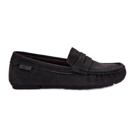 Dámské semišové mokasíny Big Star RR274948 Black černý