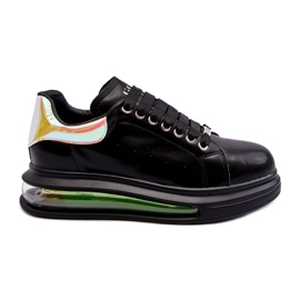 Sneakers Sports Dámské kožené goe nn2n4030 černé černý