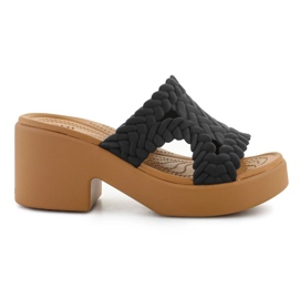 Crocs Brooklyn tkané skluzavky 209979-001 žabky černý