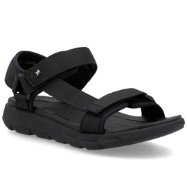 Pánské sandály Black Sumpcro Rieker 20850-00 černá