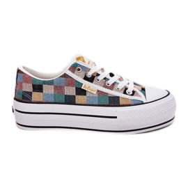 Vzorované ženské tenisky na Lee Cooper LCW-25-31-3441L Platform béžový