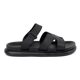 Seastar Black Dámské žabky na ploché podrážce černý
