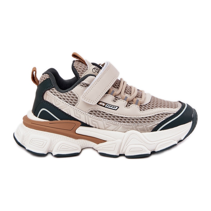 Tenisky sportovní sportovní boty pro béžovou suchý zip béžový Tenisky sportovní sportovní boty pro béžovou suchý zip béžový