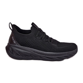 Slocked Lightweight Women Sports Shoes Big Star RR274A132 Hi-Polish System Black System černý