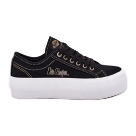 Tenisky dámského materiálu na platformě Lee Cooper LCW-25-31-3431L černý