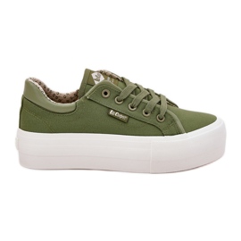 Dámské tenisky na platformě Lee Cooper LCW-25-31-3449L Green zelený