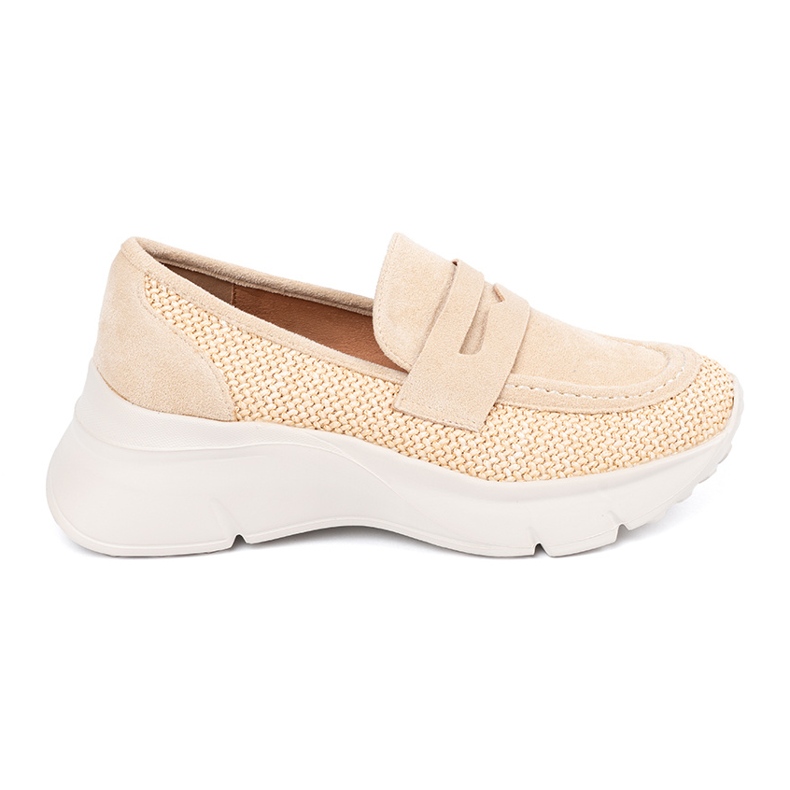 Seastar Světlé béžové boty na silné podrážce béžový Seastar Světlé béžové boty na silné podrážce béžový