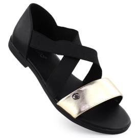 EVento Dámské sandály s černými gumami 3884