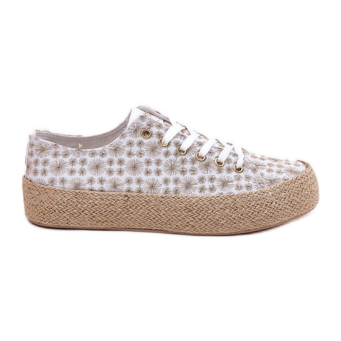 Patrouched dámské tenisky na platformě s Lee Cooper LCW-25-08-3648L bílé a zlaté bílý
