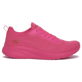 Skechers Bobs Squad Chaos-Cool Rytms 117216-ncor boty růžový