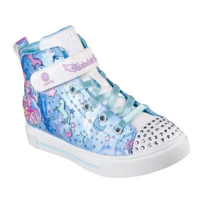 Boty Skechers S Lights Twinkle Sparks Unicorn Daydream 314800l-Blmt modrý
