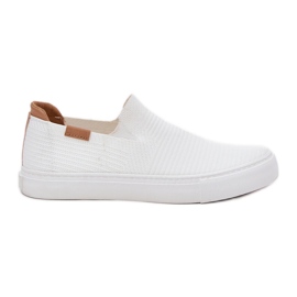 Slip-on Big Star RR274717 Dámské tenisky bílý Slip-on Big Star RR274717 Dámské tenisky bílý