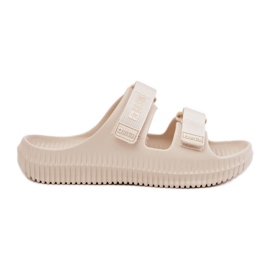 Big Star Dámské pěnové pantofle s velkou hvězdou RR274A529 BEIGE béžový