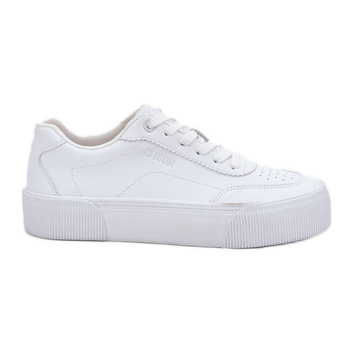 Sneakery s nízkou ekologickou kůží Big Star RR274303 WHITE bílý