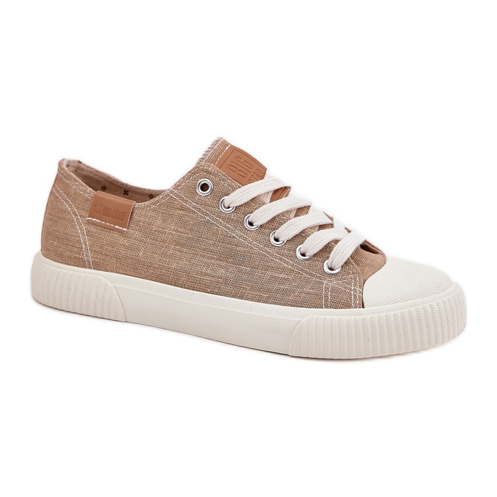 Dámské materiálové tenisky Big Star RR274795 BEIGE béžový