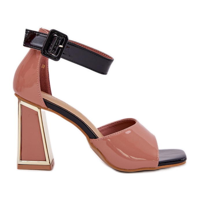 Malované dámské sandály na růžovém příspěvku Vinceza 20266 růžový